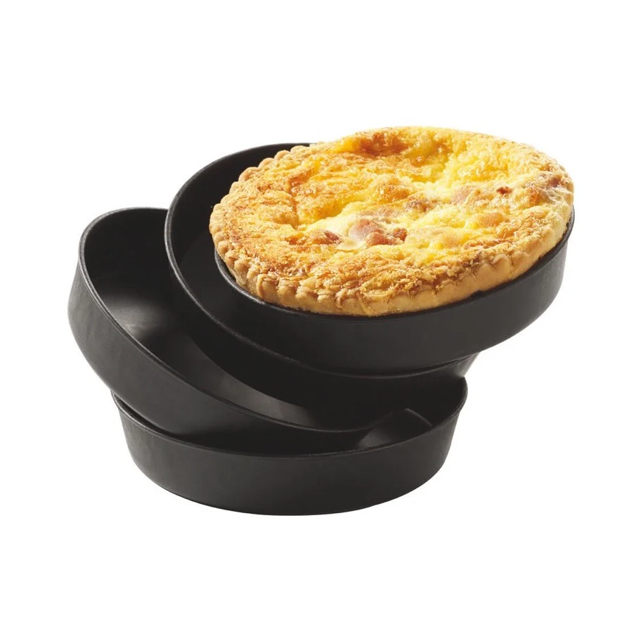 12 Exoglass Individual Tartlet Tins Height 2 cm