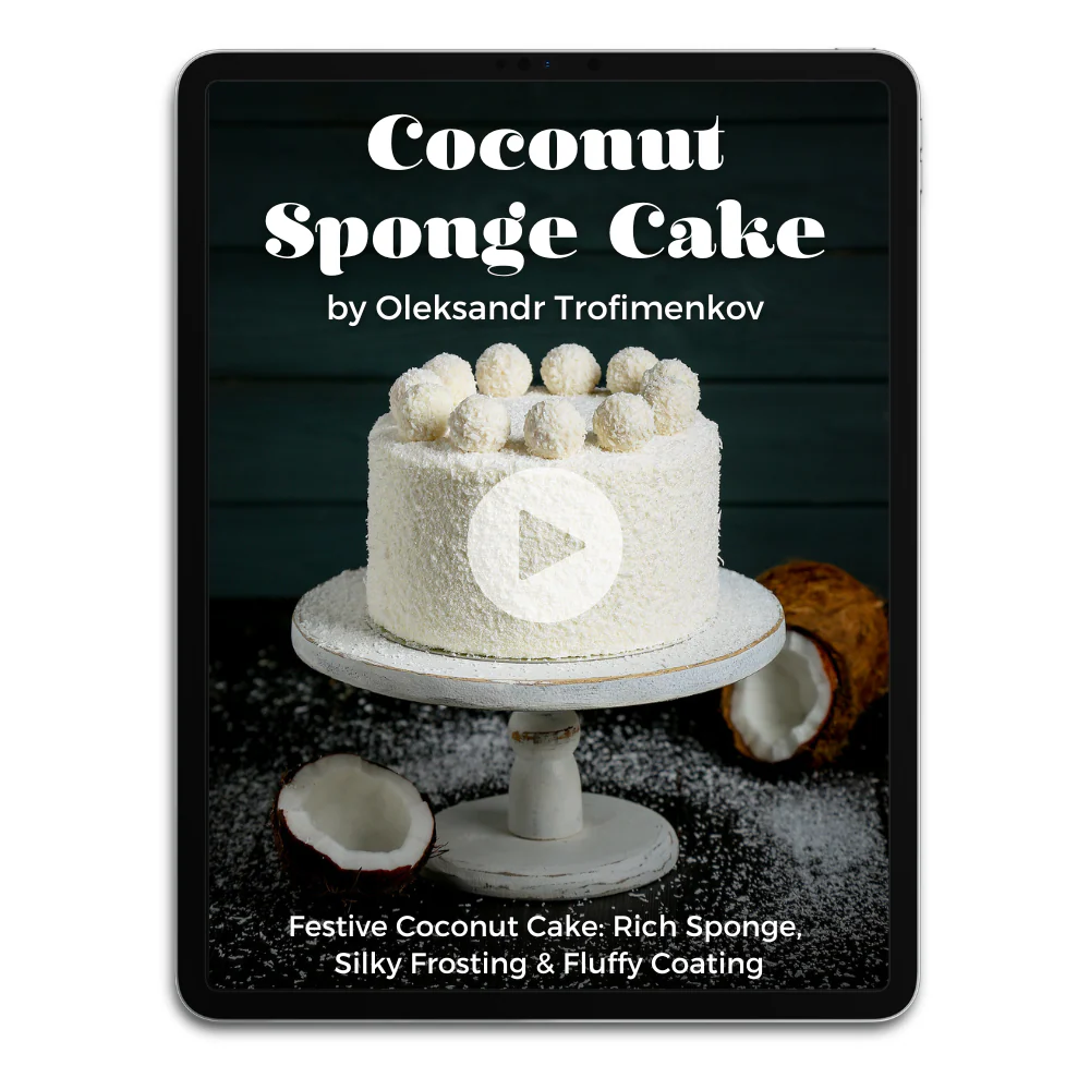 Coconut Sponge Cake by Oleksandr Trofimenkov Video Class