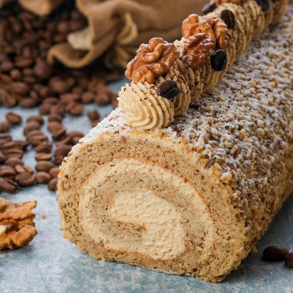 Coffee and Walnut Roll Cake by Oleksandr Trofimenkov Video Class - Image 5