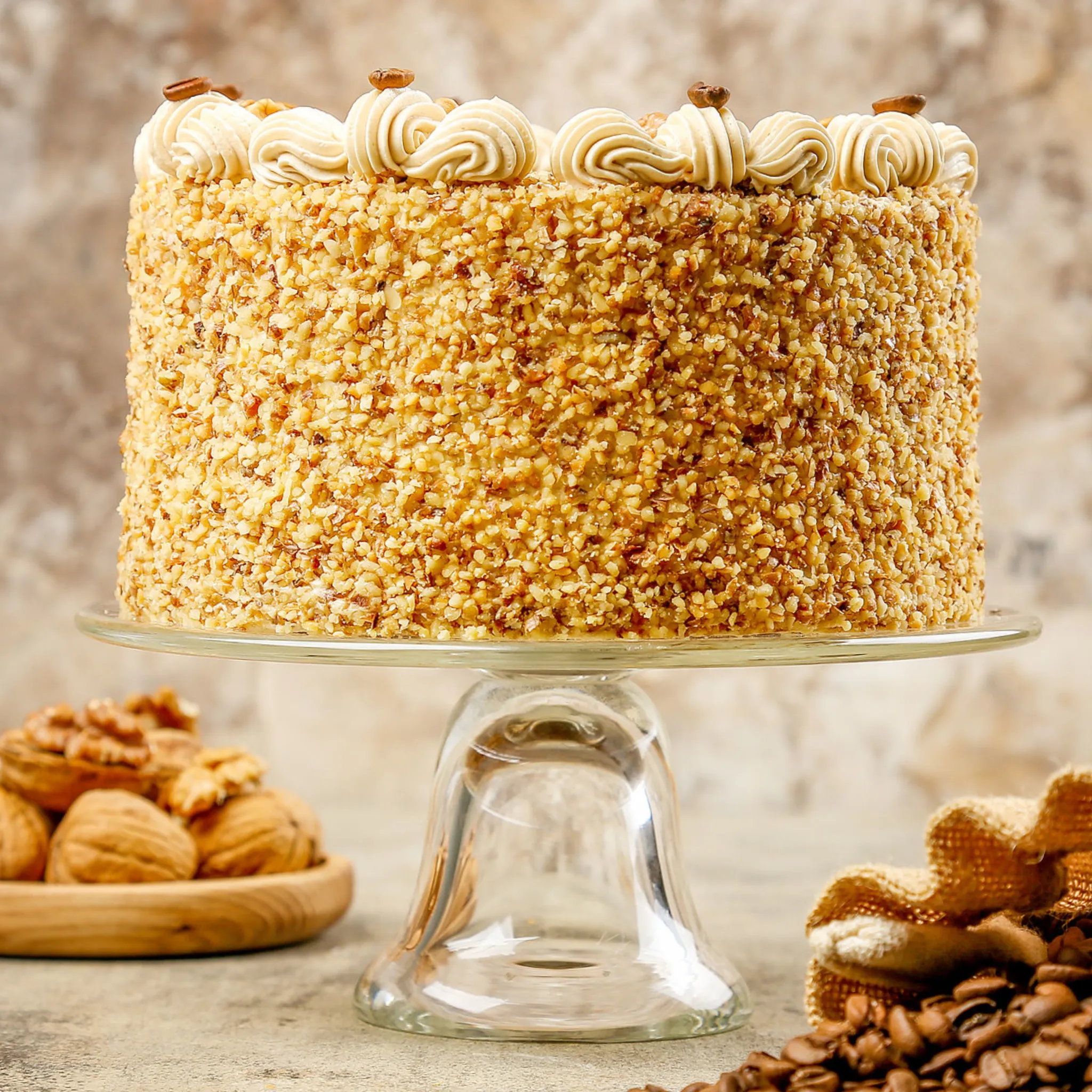 Coffee and Walnut Sponge Cake by Oleksandr Trofimenkov Video Class - Image 5