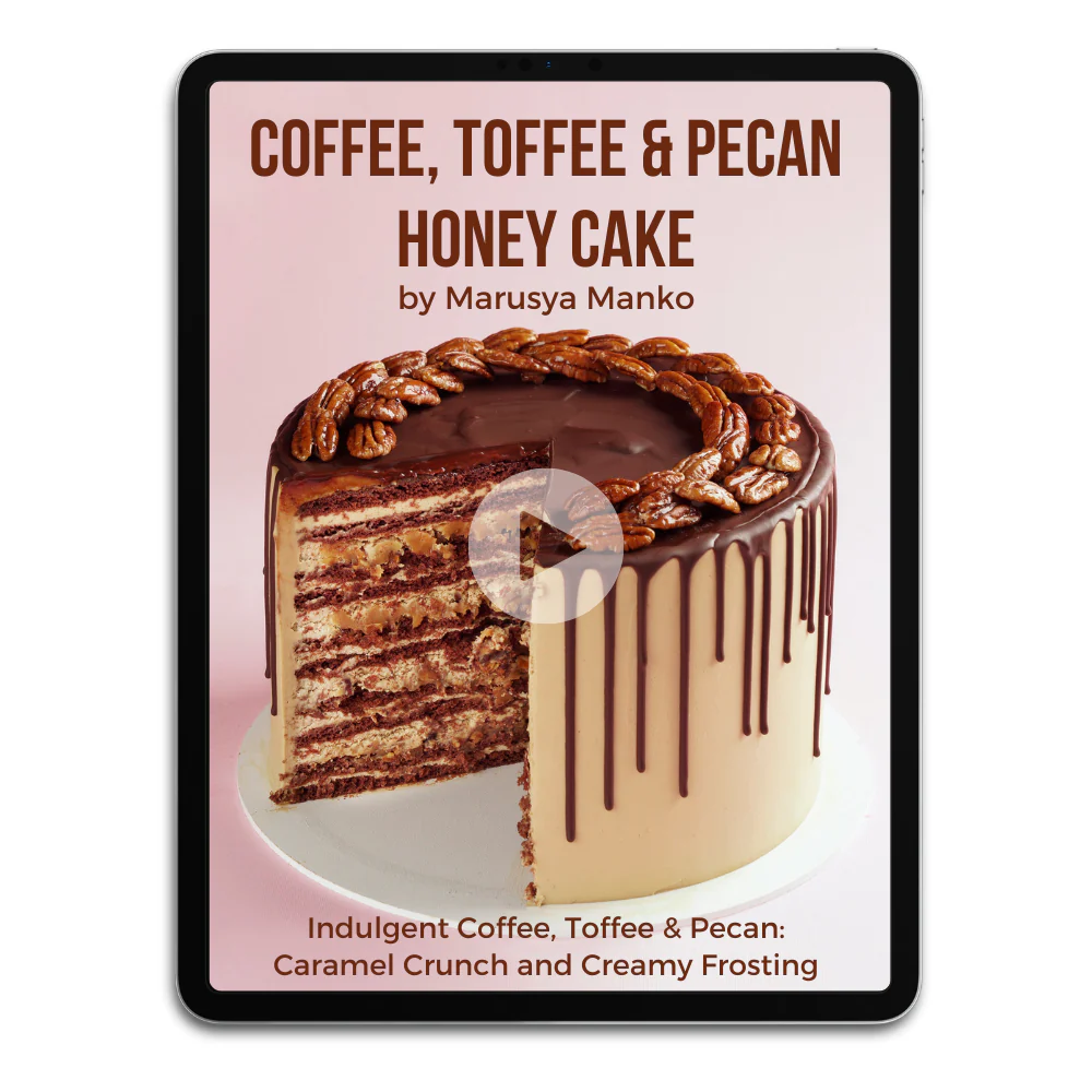 Coffee, Toffee and Pecan Honey Cake by Marusya Manko Video Class