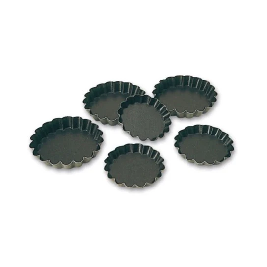 Exopan Round Fluted Tartlet Tins (12 pcs)