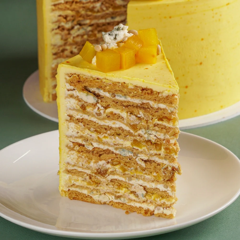 Pear, Gorgonzola and Pine Nut Honey Cake by Marusya Manko Video Class - Image 2