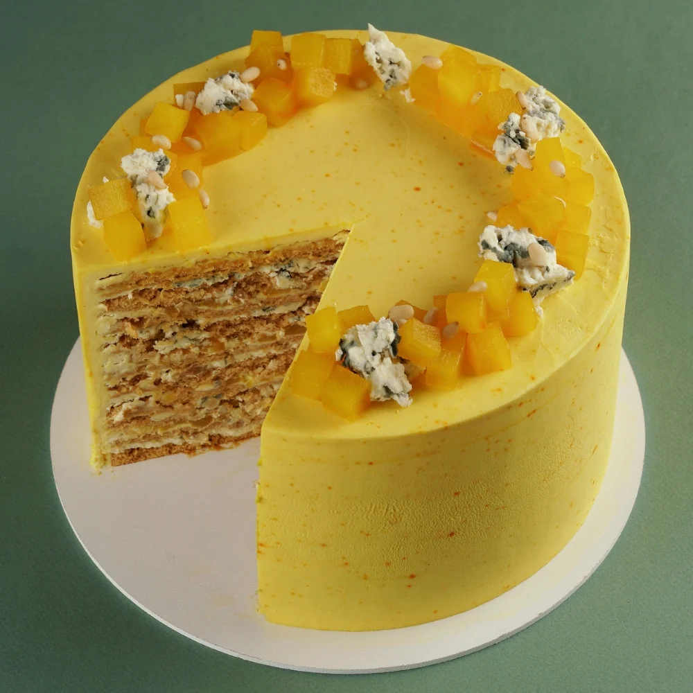 Pear, Gorgonzola and Pine Nut Honey Cake by Marusya Manko Video Class - Image 5