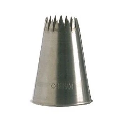 Stainless Steel Petit Four Decorating Closed Star Tips